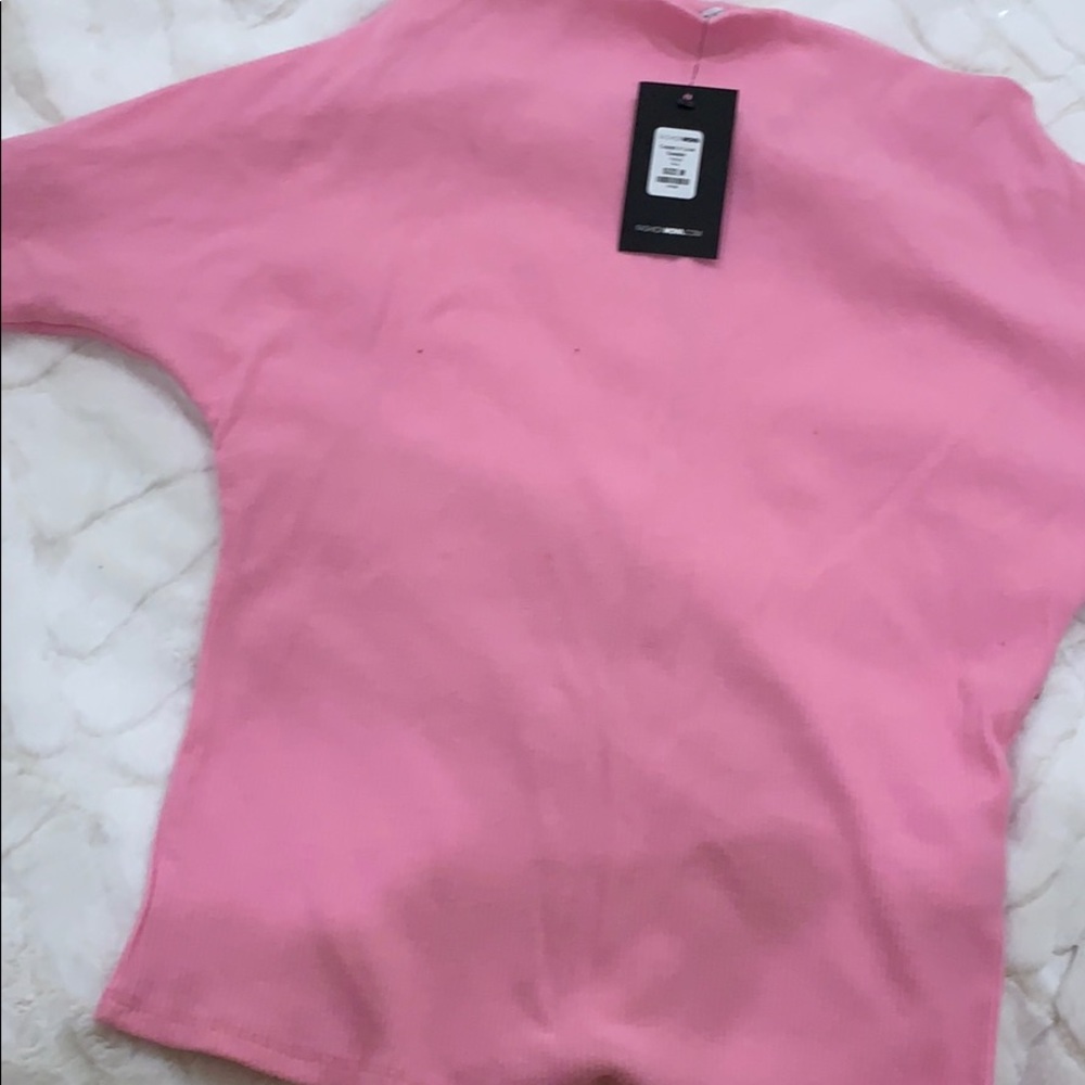 Pink off the shoulder top